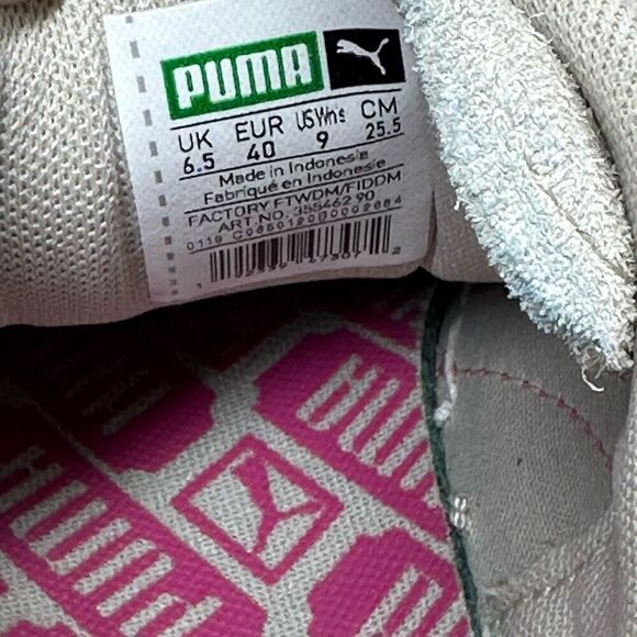 Puma~Women's~Suede Gray/Pink Classic Comfort Shoes Sneakers~Size 9 - Picture 8 of 8